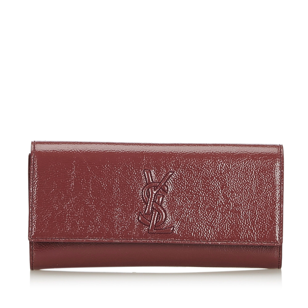 YSL | Red Patent Leather Belle Du Jour Clutch